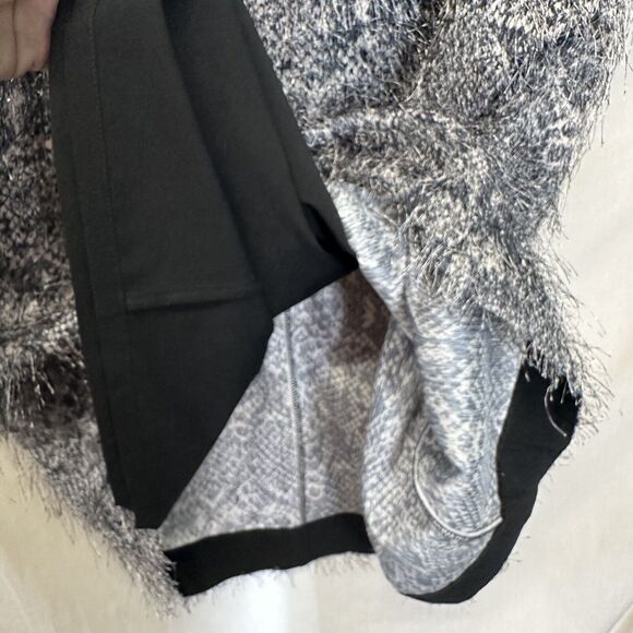 Banana Republic Dress Size 2 XS Women's Snake Gray Fringe Career Sheath Eyelash‎ - Picture 7 of 11